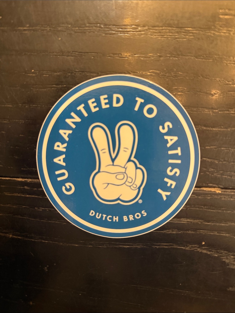 Dutch Bros Blue Peace-Hand Logo Sticker